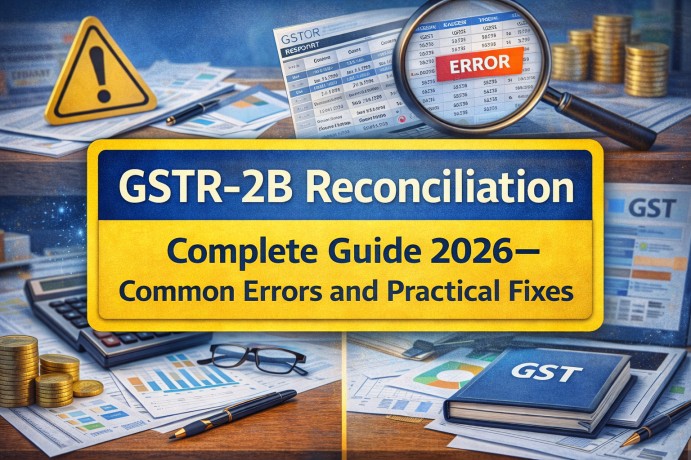 GSTR-2B Reconciliation Complete Guide 2026 — Common Errors and Practical Fixes
